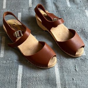 NEW Lotta From Stockholm Peep-Toe Clogs, 39